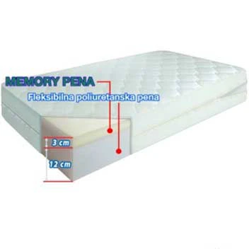 Dušek Dream Memory 120X60X15 - Dušek za dečiji krevetac od memory pene